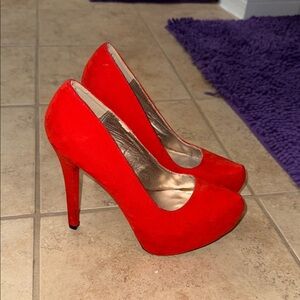 Elegant Red High Heels
